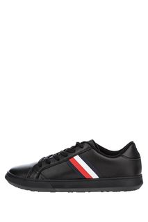 Черные кеды из натуральной кожи Tommy Hilfiger