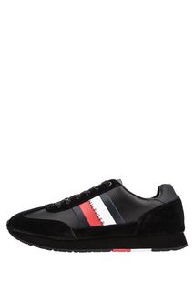 Кожаные кроссовки с замшевыми вставками Tommy Hilfiger