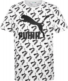 Футболка мужская Puma AOP Logo Tee, размер 48-50