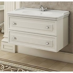 Тумба с раковиной Comforty Феррара 100 белый глянец (4148009)