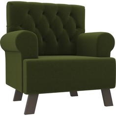 Кресло АртМебель Хилтон микровельвет зеленый