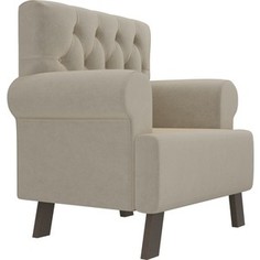 Кресло АртМебель Хилтон микровельвет бежевый