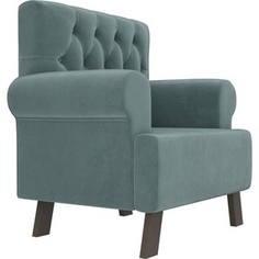 Кресло АртМебель Хилтон велюр бирюза