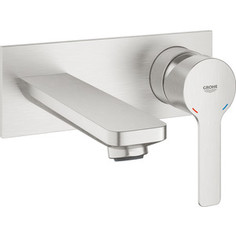 Смеситель для раковины Grohe Lineare встраиваемый, на два отверстия, для механизма 32635, суперсталь (19409DC1)