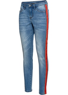 Джинсы Skinny с лампасами Bonprix