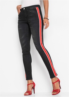 Джинсы Skinny с лампасами Bonprix
