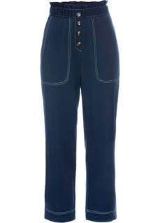 Брюки с высокой талией и пуговицами Bonprix