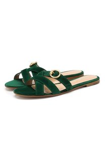 Замшевые шлепанцы Gianvito Rossi