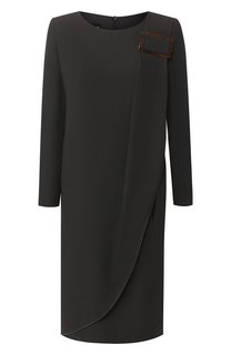 Платье из смеси вискозы и шелка Giorgio Armani