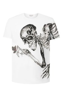 Хлопковая футболка Alexander McQueen