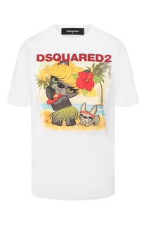 Хлопковая футболка Dsquared2