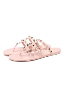 Резиновые шлепанцы Valentino Garavani Rockstud Valentino