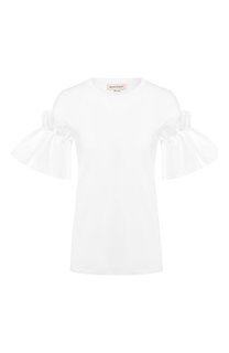 Хлопковая футболка Alexander McQueen