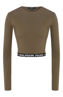 Хлопковый лонгслив Balmain