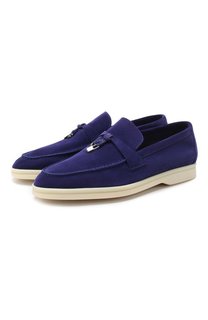 Замшевые лоферы Summer Charms Walk Loro Piana