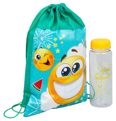 Мешок для обуви и бутылка для воды "Улыбайся" Sima-Land