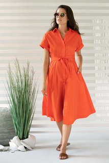 Платье женское Laete 61436-1 оранжевое XL