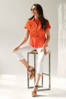 Блуза женская Laete 61438-1 оранжевая XS