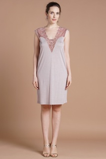 Сорочка женская Laete 51694 бежевая 3XL