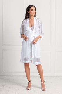 Халат женский Laete 60314 белый M/L