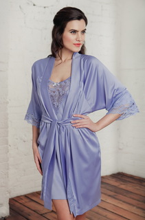 Халат женский Laete 60041-2 фиолетовый XS