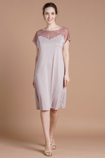 Сорочка женская Laete 51695 бежевая 4XL