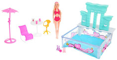 Кукла модель шарнирная Джессика с бассейном и аксессуарами Sima-Land