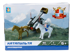 Конструктор, рыцари, катапульта, 80дет. 1 Toy