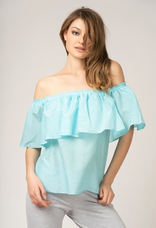 Футболка женская Laete 61514-1 голубая XL