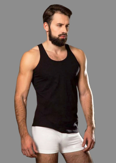 Майка мужская Sis A2100-1 черная 2XL