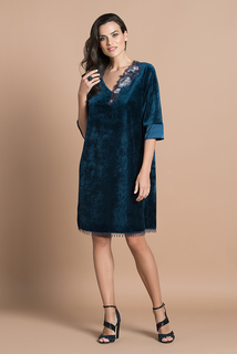 Домашнее платье женское Laete 20347 зеленое S