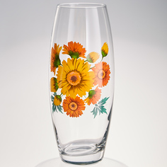 Ваза Pasabahce "Хризантемы", высота 26 см.