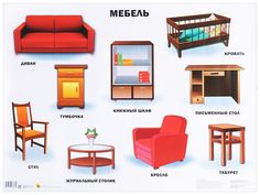 Плакат проф-Пресс плакаты на картоне Мебель (Формат А2)