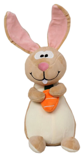Мягкая игрушка Sima-Land Кролик с морковкой 3953358 в ассортименте