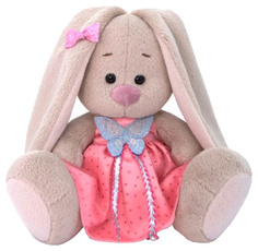 Мягкая игрушка Budi Basa Зайка Ми в сарафане с бабочкой, 15 см