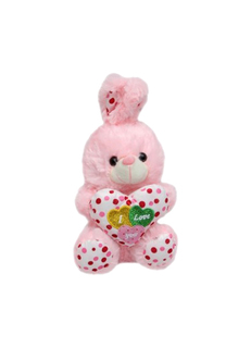 Мягкая игрушка Shantou Gepai Пушистый друг Зайчик с сердечком