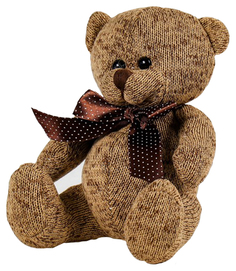 Мягкая игрушка Sima-Land Мишка с бантом 4296888 Коричневый
