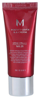 BB средство Missha M Perfect Cover Cream 21 Светлый бежевый 20 мл
