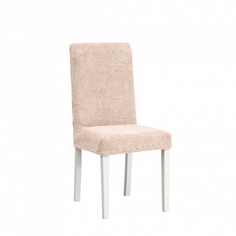 Чехлы на стулья плюшевые Venera "Chair cover soft", цвет: бежевый, комплект 6 шт