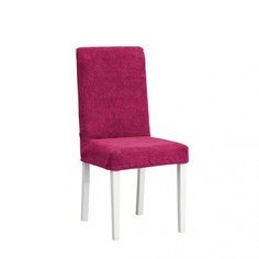 Чехлы на стулья плюшевые Venera "Chair cover soft", цвет: бордовый, комплект 6 шт
