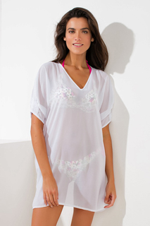 Пляжная туника женская Laete 60267-3 белая XL