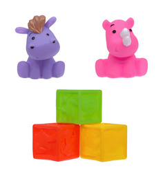 Набор для купания Крошка Я Кубики и зверята 2 2993015