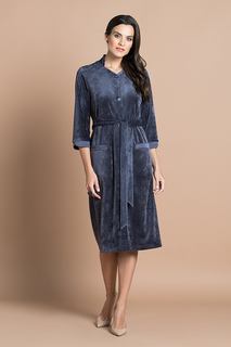 Халат женский Laete 20305-1 фиолетовый 3XL