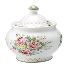 Сахарница Greengate Aurelia white STWSUGARL0104