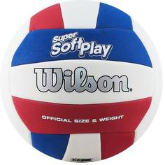 Мяч волейбольный Wilson Super Soft Play 2017, 5, белый/красный/синий
