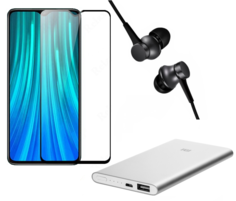 Смартфон Xiaomi Redmi Note 8 Pro 6/128Gb Blue+Mi In-Ear Basic+Mi Power Bank 5000+стекло