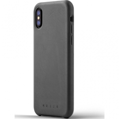 Чехол Mujjo Full Leather Case для iPhone X Grey