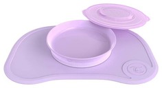 Коврик для кормления с тарелочкой Twistshake Click Mat, пастельный фиолетовый