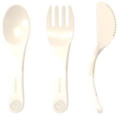 Набор столовых приборов Twistshake Learn Cutlery, пастельный бежевый
