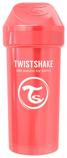 Поильник Twistshake Kid Cup, Жемчужный красный Pearl Red, 360 мл